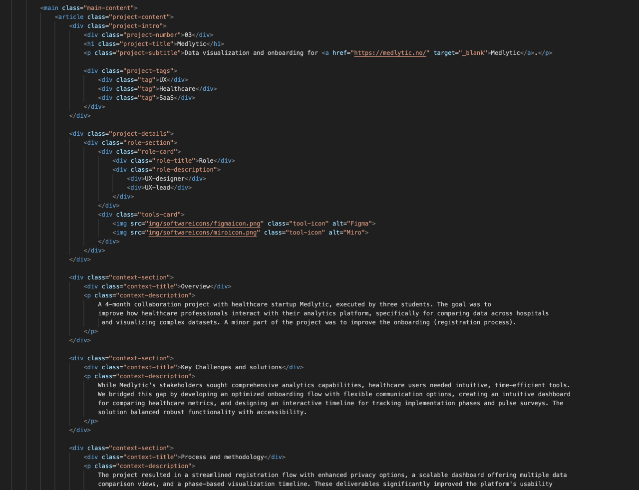 Design for this website