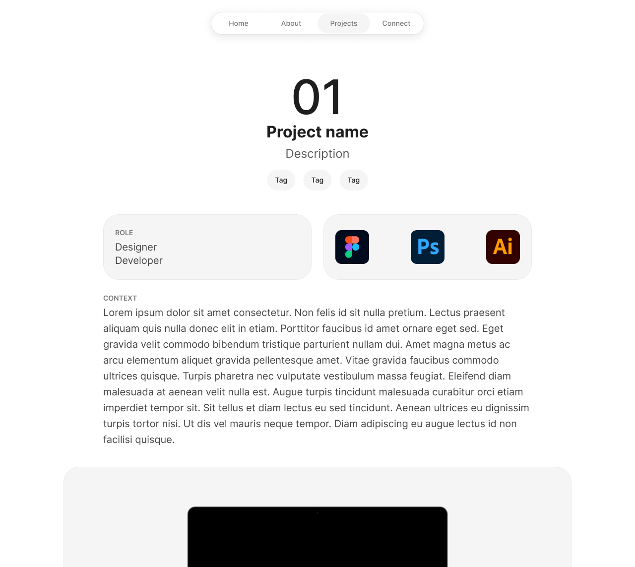 Design for this website